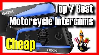 ️ TOP 7 BEST Budget Motorcycle Intercoms Amazon [2025][Cheap] For Music / For Helmets / Bluetooth