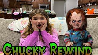 Chucky Rewind The Movie! What's Inside Chucky, She Turned Into Chucky, Chucky Took Our Popits