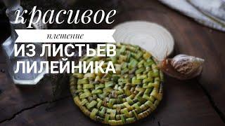 Листья садового лилейника - в дело! Красивое и очень простое плетение для начинающих