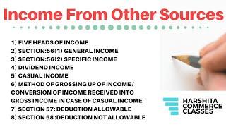 Income from Other Sources - Income Tax