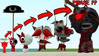 NEW ALL PHASES EVOLUTION OF RADDY RED SPRUNKI In Garry's Mod!