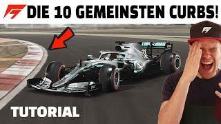 DIE 10 GEMEINSTEN CURBS IN FORMEL 1 GAMES | Tipps & Tricks Deutsch/German