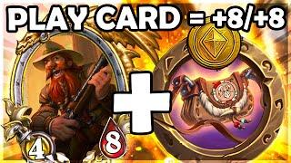 HUGE Scaling with Golden Brann and Kodo Leather Pouch! | Hearthstone Battlegrounds