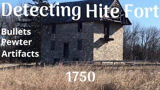 1750 Hite Fort detection with YouTuber Sixday Metal Detecting