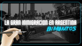 LA GRAN INMIGRACION EN ARGENTINA en minutos