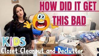 Massive Closet Clean Out Declutter Organizing my Kids Closet Major Mommy Motivation