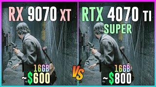 RX 9070 XT vs RTX 4070 TI SUPER - Test in 16 Games