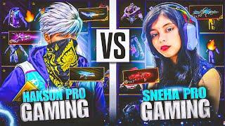 Biggest Collection Verses of Hakson Pro Gaming vs Sneha Pro Gaming  Garena free fire