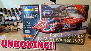 Revell Porsche 917KH 1970 Le Mans winner - Unboxing!
