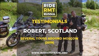 Robert from Scotland visited us last year to ride several tours around Moscow