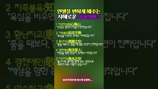 인생의 지혜가 담긴 사자성어 5가지       #사자성어 #인간관계 #지혜를담은 #shorts