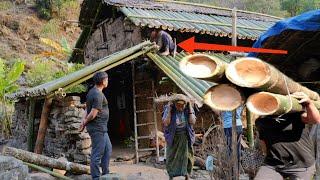 Nepal’s Traditional Bamboo Roofs: Repair & Replacement Process @EasternRuralNepal