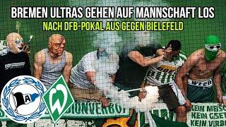 Bremen Ultras gehen nach DFB-POKAL-AUS auf die Mannschaft los!