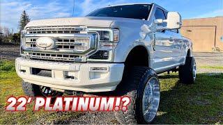 2017 F250 Powerstroke Gets a 2022 Platinum Front End Facelift Plus More Colormatch!