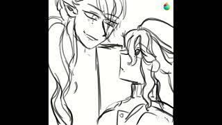 My two oc, just greeting each other #Largenves #doodleart