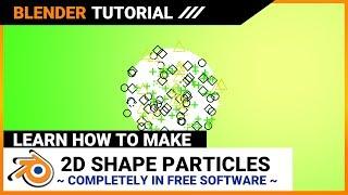 How To Make 2D Shape Particles in Blender | Animation Tutorial