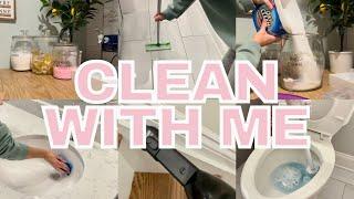 POWER HOUR CLEAN WITH ME - Cleaning as much as I can in one hour! ⏰