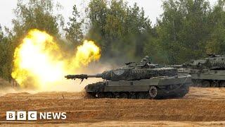 Ukraine pleads for German tanks ahead of defence talks - BBC News