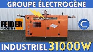 Groupe Industriel 31000W - Présentation du GROUPE ÉLECTROGÈNE Triphasé FGED31000 -  - Capitools