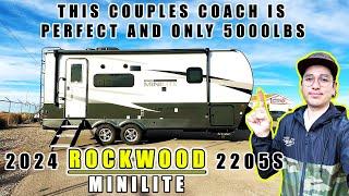 2024 ROCKWOOD MINILITE 2205S. THIS IS A HOTEL SUITE ON WHEELS AND PERFECT FOR TWO!