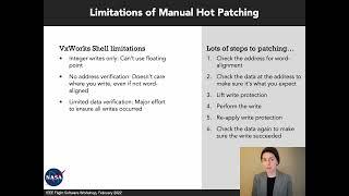 FSW 2022: Load and patch: Improving hot patch capabilities in Curiosity's flight software