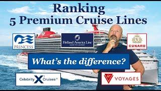 Ranking Premium Cruise Lines. Ready for an adult cruise? See which is right for you! #cruise