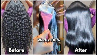 Permanent Hair Straightening Homemade Cream (Works 100%) - Get Silky Smooth Straight Hair Naturally