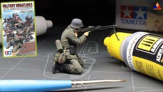 The BEST Plastic Figure I've Ever Seen!? | NEW Tamiya 1/35 MG42 Gunner Painting Tutorial