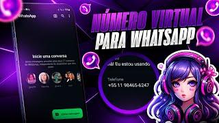 COMO CRIAR NÚMERO VIRTUAL PARA WHATSAPP E RECEBER SMS DE VERIFICAÇÃO (NÚMERO FAKE)