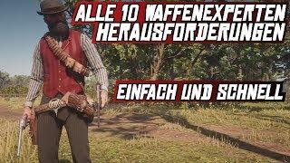 ALLE 10 WAFFENEXPERTEN HERAUSFORDERUNGEN | GUIDE | RED DEAD REDEMPTION 2