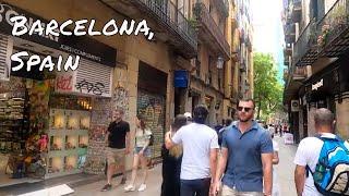 Barcelona, Spain -  Summer City Walk  - 4K HD Walking Tour