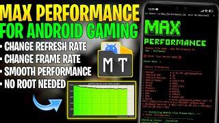 Unlock Max Performance For Android ( Without Root ) Get Max FPS & Smooth Gaming Experience