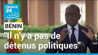 "Il n'y a pas de détenus politiques" au Bénin, affirme Patrice Talon • FRANCE 24