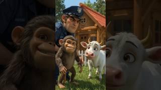 Cow Making Pakoras  #ai #cow #monkey