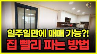 일주일만에 매매 가능?! 내 집 빨리 파는 방법 | 부동산 매도 빨리하는 법 | 팔아줘 홈즈