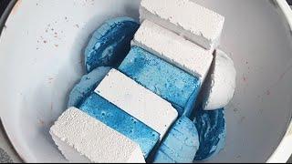 Blue and white Gym Chalk Crush | ASMR | Oddlysatisfying