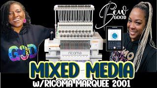 EMBROIDERY & BLING? HOW TO MAKE A MIXED MEDIA DESIGN | RICOMA