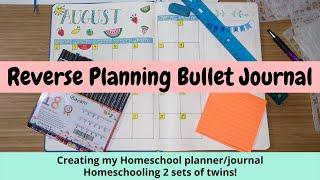 How I create my Homeschool Planner // Bullet Journal // Homeschooling 2 sets of twins // 2020/2021