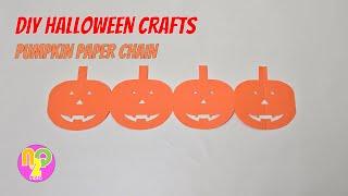 Halloween Pumpkin Paper Chain | DIY Halloween Decorations | 万圣节手工