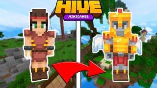 Beating EVERY Hive Minigame In a Row (Minecraft Hive Bedrock)