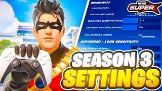 NEW Best Season 3 Controller Settings for Fortnite + Aimbot Sensitivity (PS5/PS4/XBOX)