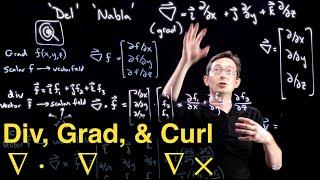 Div, Grad, and Curl: Vector Calculus Building Blocks for PDEs [Divergence, Gradient, and Curl]