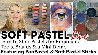 Intro to Stick Pastels for Beginners | Tools, Brands & Mini Demo Featuring PanPastel & Pastel Sticks