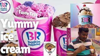 My experience in Baskin Robbins ice cream   parlor ￼Mysore & history of Baskin Robbins in Kannada