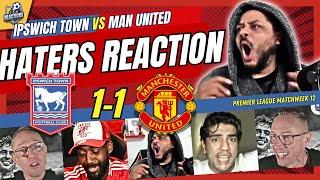 MAN UNITED RIVALS & HATERS REACTION TO IPSWICH 1-1 MAN UNITED | 24/25 PREMIER LEAGUE