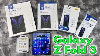 Whitestone Dome Screen Protector Lineup 2021 For Galaxy Z Fold 3 - Install & Review