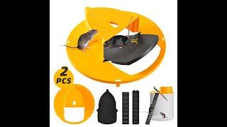 OZZEVO 5 Gallon Mouse Trap Bucket, Rat Trap, Mouse Traps Indoor, Lid Mouse Trap 5 Gallon