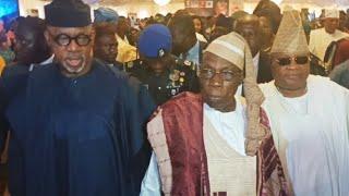 OBASANJO @ 88TH! WATCH LOVELY MOMENT BETWEEN GOV. ADEMOLA ADELEKE, GOV. DAPO ABIODUN AND CELEBRANT