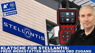 Klatsche für Stellantis - Revision abgelehnt! Freie Werkstätten dürfen Daten via OBD auslesen!