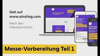 Einstieg - Messe-Vorbereitung Teil 1/3: Interessencheck, Aussteller-Matching & Terminvereinbarung